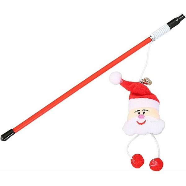 Kattfiskespö, kattleksak, husdjursprodukter, julserie, kattleksaker, interaktiva kattleksaker, tomte, solig