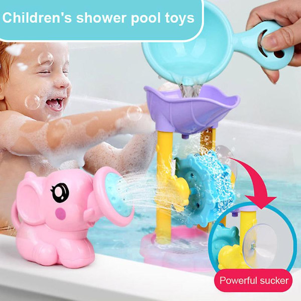 1 set badleksak dusch spray vatten vattenhjul badkar tillbehör för badrum barn