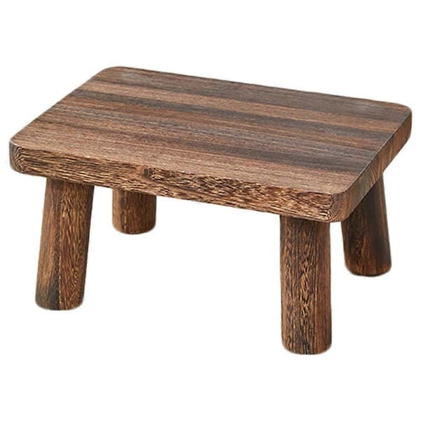 [LCS] Träpall Rektangulär Träpall Liten Träpall Fotpall Kompatibel med Kök