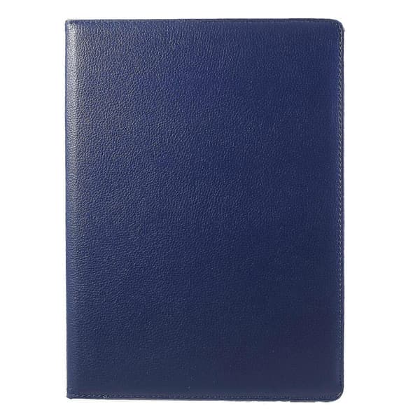 [LCS] För iPad Pro 12,9-tums (2017) Litchi Textur Läder Surfplattefodral 360-graders Vridbart Stativskal Dark blue Dark Blue