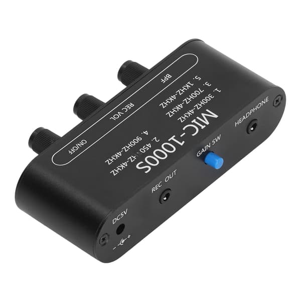 [LCS] Mikrofon Audio Effektforstærker Justerbar Frekvens Mainframe Forstærkning 200 Gange 45db til 600 Gange 55db