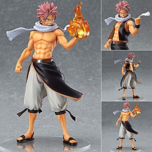 Fairy Tail Eterisk Natsu Dragneel Söt figurleksak Anime Pvc Actionfigurleksakssamling