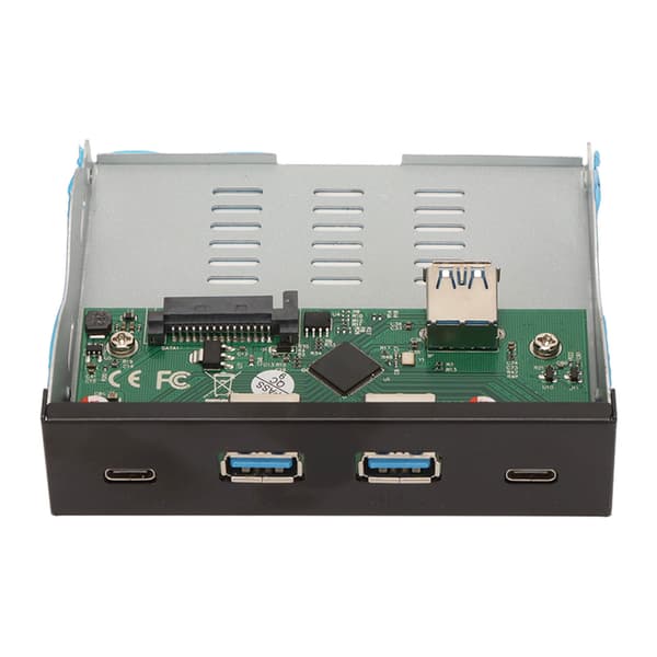 [LCS] Frontpanel USB 3.1-hub 3,25 tommer 4 nedstrøms porter 1 oppstrøms port Stasjonær PC Frontpanel Kontordokkinghub