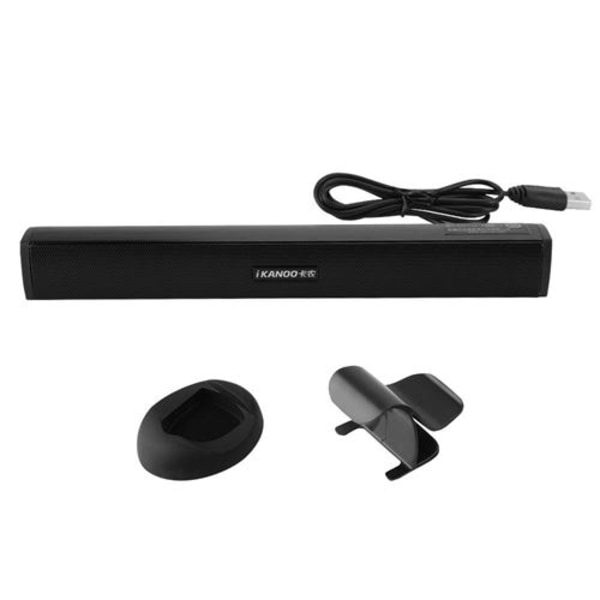 USB högtalare Soundbar Subwoofer-högtalare för PS4 / Laptop / PC (Bl