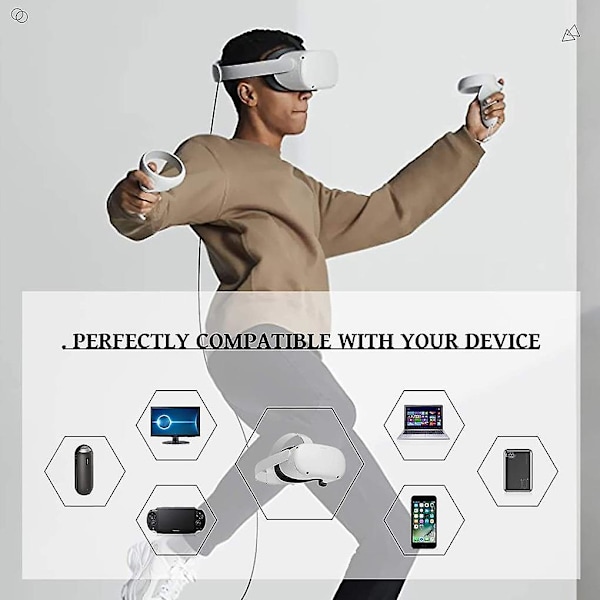 3/5/6M för Oculus Quest 2 Link-kabel USB 3.0 snabbladdningskablar för Quest2 VR dataöverföring snabba laddningar VR headset tillbehör 5m3