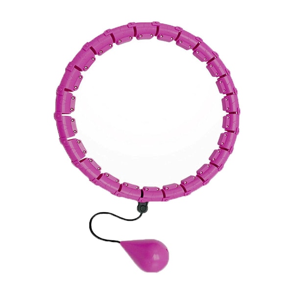 24 Knots Fitness Hula Hoop Thin Waist Gym Gå ner i vikt cirkel Purple