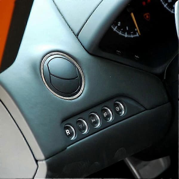 Dashbord luftventil utløpsgitter 400820901 400820901B for Lamborghini Gallardo LP560 LP570 Murcielago tilbehør Black