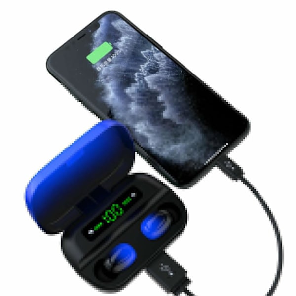 Bluetooth Hovedtelefoner Blue