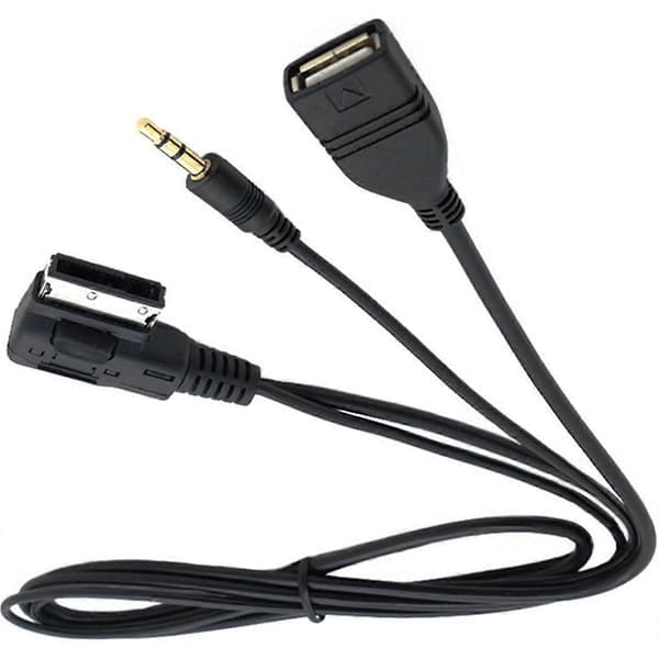 [LCS]3.5mm AUX lydkabel musik MMI interface USB-oplader til A6L A8L A3 A4L A5 A1 S5 Q5