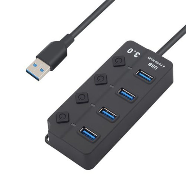 4-Port USB 3.0 Hub for ASUS ZenBook PC med Individuell Multi-So