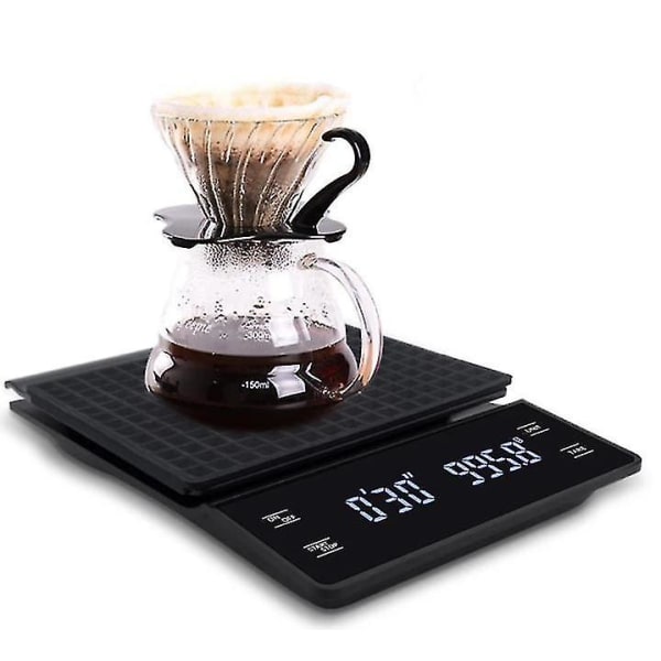 Digital kaffevåg häller över kaffevåg med timer Hög Pre
