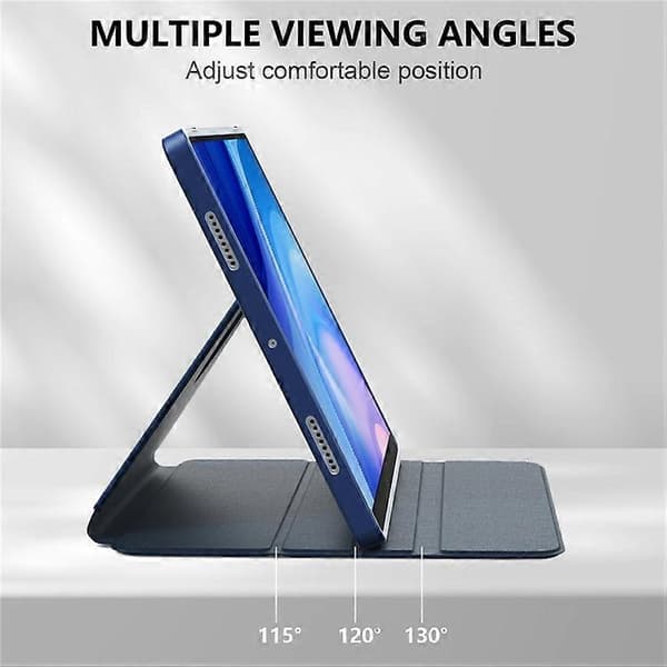 [LCS] Kompatibel med Samsung Galaxy Tab A8 10.5 (2021) sm-x200 / sm-x205 Etui Læder+Akryl+TPU Auto Vågn/Sov Tablet Cover Blue