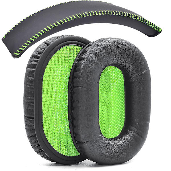 Erstatningsøreputer og hodebånddeksel for Razer Blackshark Stereo Gaming Headphone