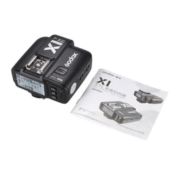 Godox X1T-N TTL 2.4G Salamalähettimen langaton lähetin Nik:lle