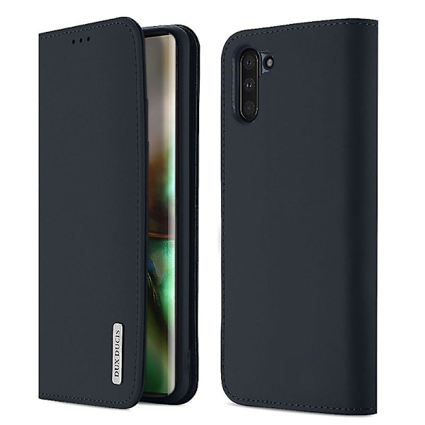 Læder Cover Etui til Samsung Galaxy Note 10 Note 10 Plus Blue