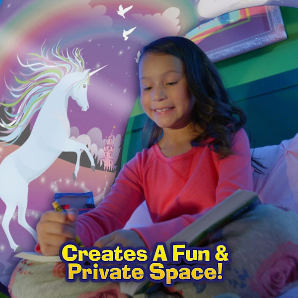 Lasten Unelmateltta, Talvinen Ihmemaa Pop-up-sänkyteltta Unicorn Fantasy