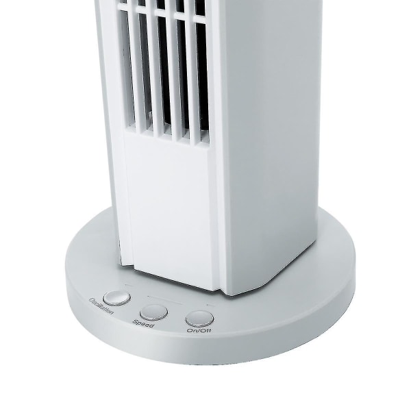 USB skrivebords tårnventilator med hovedrystefunktion og Bluetooth a