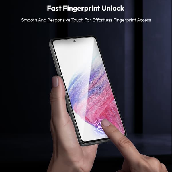 [LCS] 2-pack Samsung A53 Screen Protector - Tempered Glass | [Automatic Installation] - Bubble-free Samsung A53