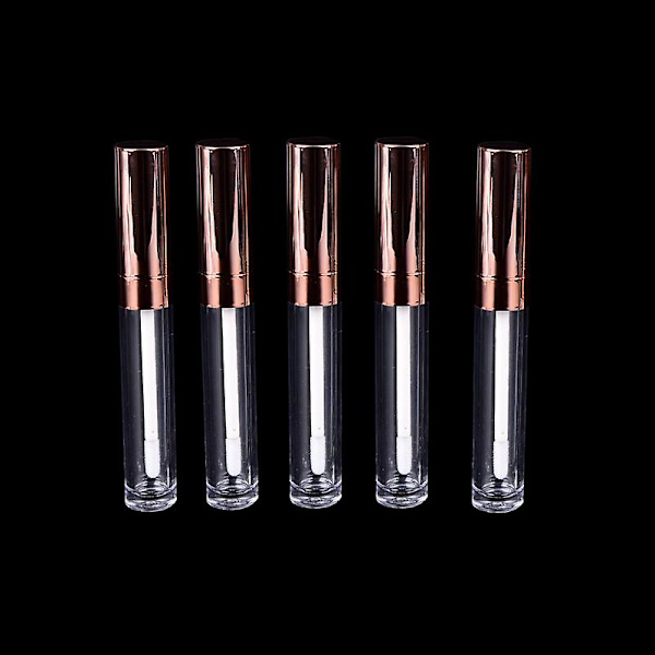 4 stk. 6 ml Vakker Tom Lipgloss Tube Leppepomade Flaske