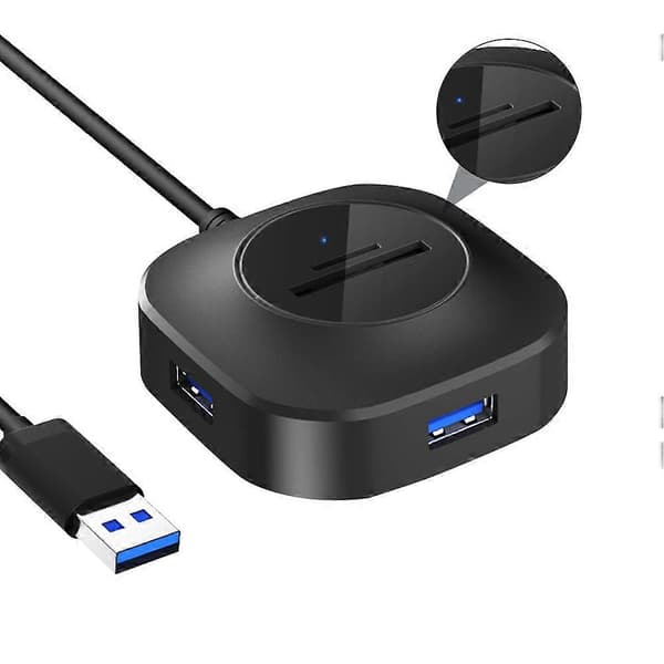USB-hub multifunksjonell USB-adapter for datamaskinbruk 1 stk