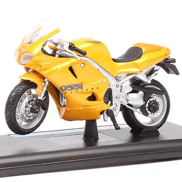 Maisto 1/18 mittakaavan lasten Triumph Daytona 955i moottoripyörämalli painevaletut ja leluajoneuvot Tour Sport -pyörän replikat pojille kulta