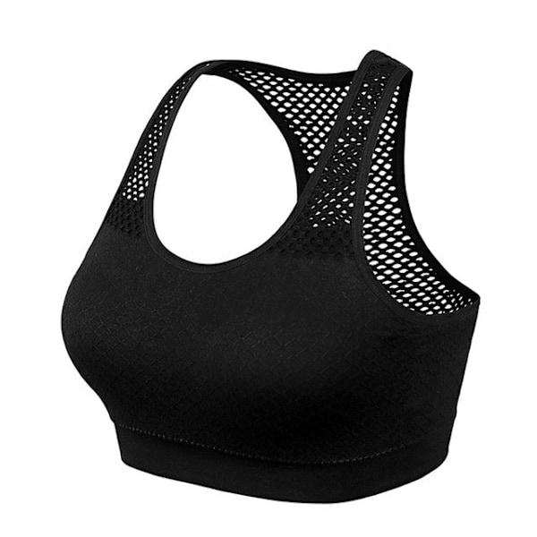 Yoga BH Trådlös Push Up Sport-BH Topp Stötsäker Tränings-BH för Kvinnor Orange L Orange