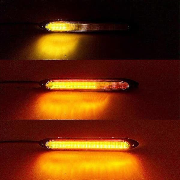 [LCS]2 stk. nyeste LED DRL kørelys til bil Auto Flowing blinklys guide strip forlygte styling tilbehør 12V 2X23.5CM