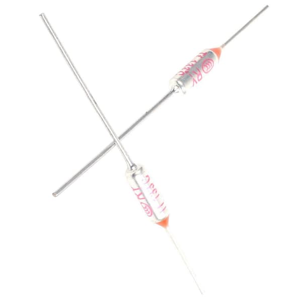10 Stykker RY TF 133 Grader Celsius Termisk Sikring AC 250V 10A red  silver