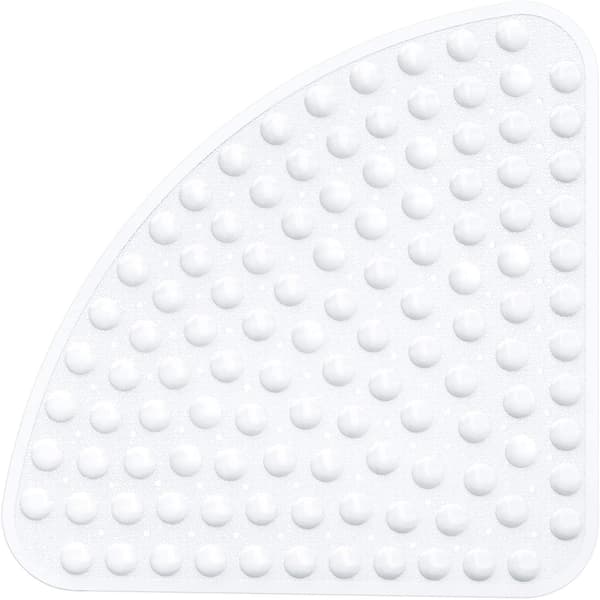 [LCS]Hörnduschmatta, Solfjäderformad Duschmatta 54 X 54 Cm White