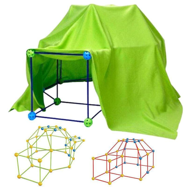 Barn som bygger ditt eget Den Kit Play Construction Fort Tent Makin