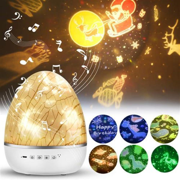 CHENYAO (DJ0022) LED Projektor Stjernehimmel Lampe, Musik Natlys