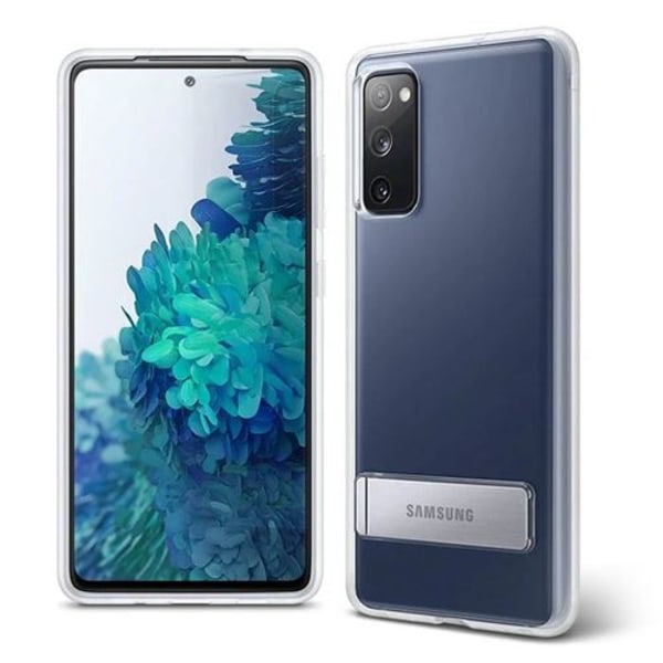 Galaxy S20 FE Skal med Stöd Klar Stående Fodral Transparent