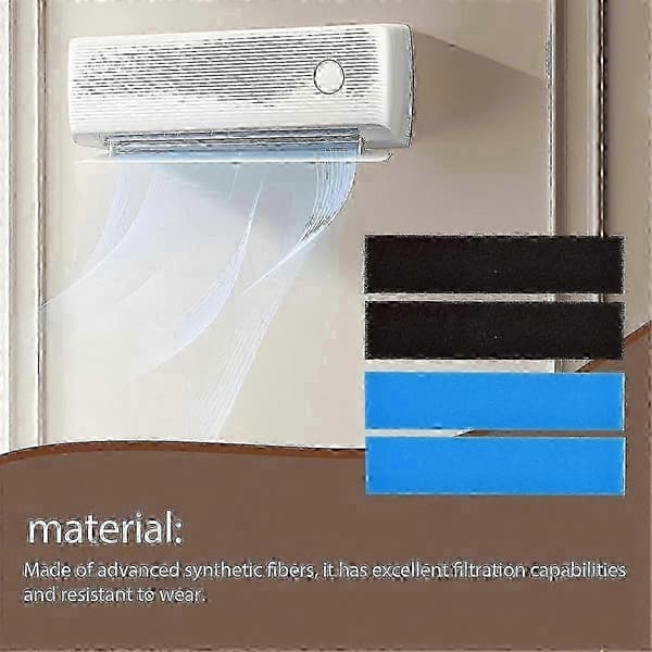12-pak luftfiltre til split AC-enheder kompatible med Mitsubishi MAC-2300FT-E og MAC-3000FT-E systemer Black & Blue