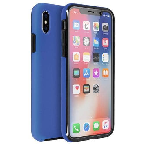 [LCS]Fodral kompatibelt med iPhone X, främre skydd i silikon, baksida i polykarbonat