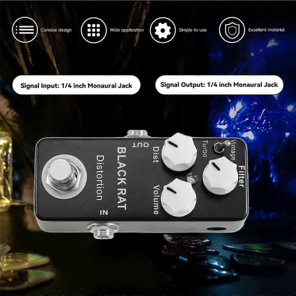 [LCS]Sort RAT Distortion Mini Guitar Effektpedal black