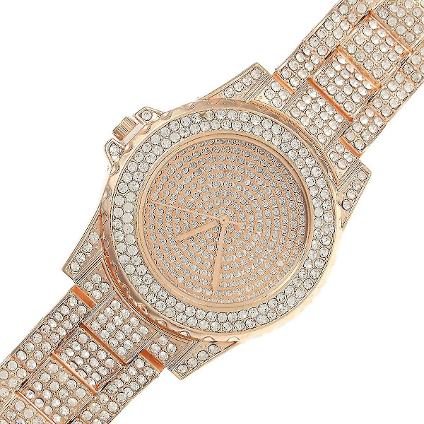 DEFFRUN Luksus Diamantkrystaller Glat Overflade Dame Quartz Ur