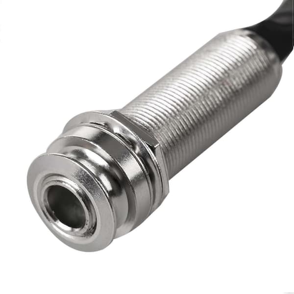 [LCS]4X Piezo Kontaktmikrofon 3 Transducer Pickups med End Pin Jack til Kalimba black