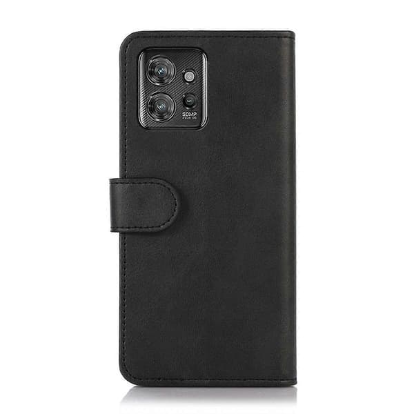 [LCS] För Motorola ThinkPhone 5G Mobilskal i läder med kohudstextur Black
