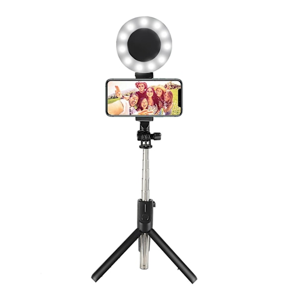 Selfie-tikku puhelinpidikkeellä With Two Ring Light