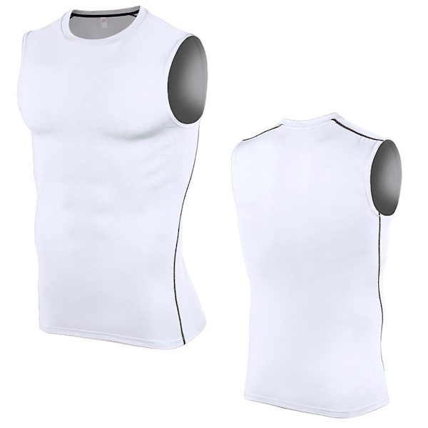 Herre Trænings Tank Top Ærmeløs Muskeltrøje Elastisk Gym Træning Bodybuilding Toppe XL