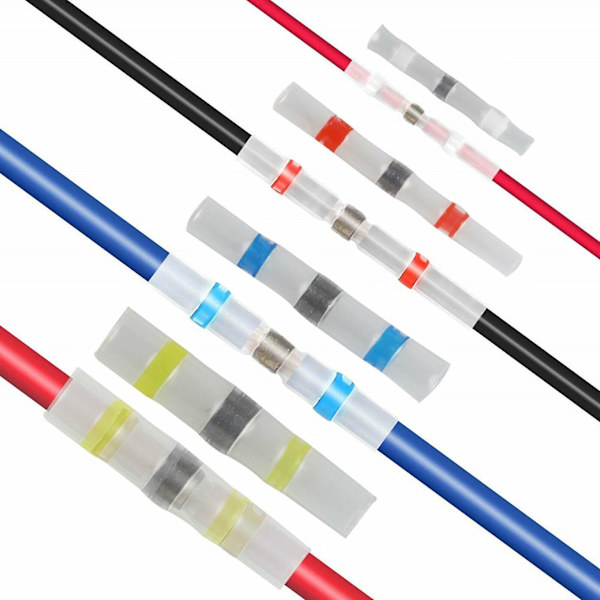 Värmekrympande skarvklämmor för kabel, kit