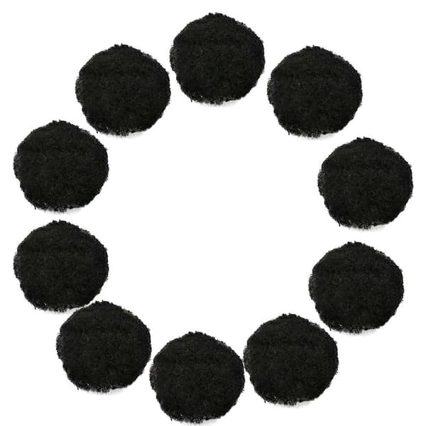 Återanvändbara vattenbollar Absorberande bomullsbollar Utomhus vattenstudsboll Black 10Pcs