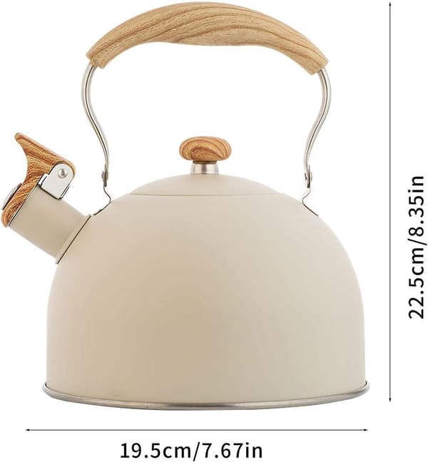 [LCS] 2,5L Kedel med fløjte Induktion Gasblus - Rustfri Stål Kedel