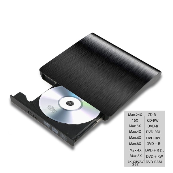 Extern CD DVD-brännare Spelare
