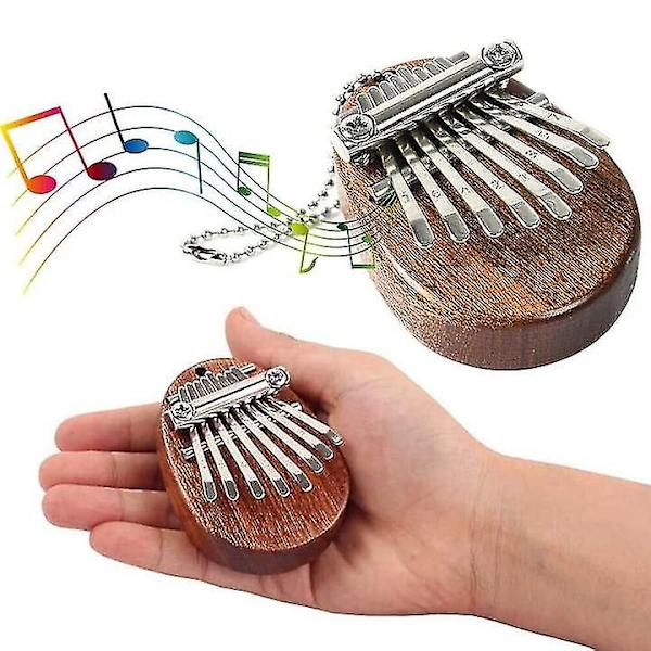 8-tangenters Kalimba Mini Tommelfingerklaver Fingerklaver Akryl Fingerkeyboard Instrument Egg
