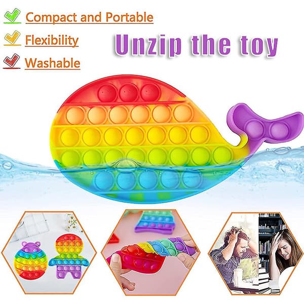 [LCS]Big Fidget Pack Sensorisk Fidget Leketøy Sett Pop Bubble Stress Relief Leker Pop Angst Rør Kompatibel med Barn A