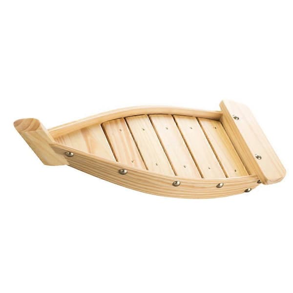 Sushi Båt Tallerken for Servering av Sashimi, Funksjonell og Stilig Design Beige 37x17cm