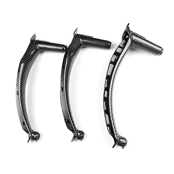 [LCS]4 STK Bil Interiør Vindusbryterpanel Dørhåndtak Trekkdeksel for- E70 E71 E72 X5 X6 2007-2014 Carbon fiber pattern