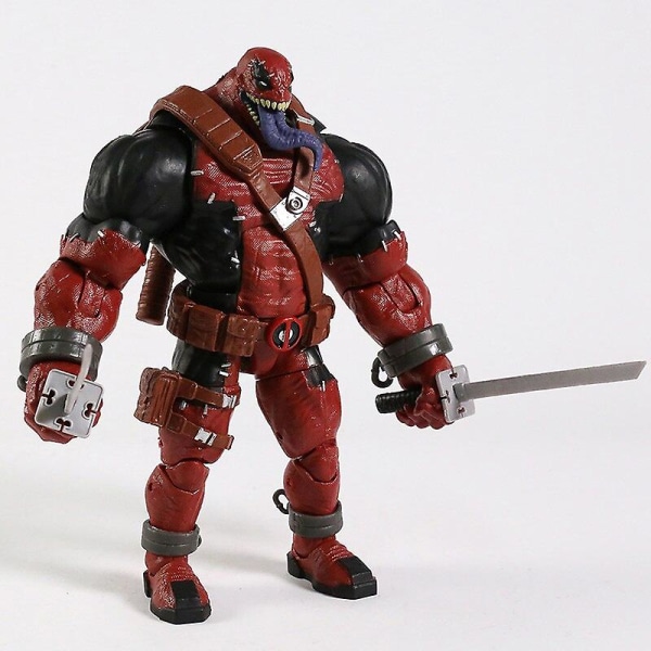 Venom Deadpool Joints rörlig actionfigurleksak red