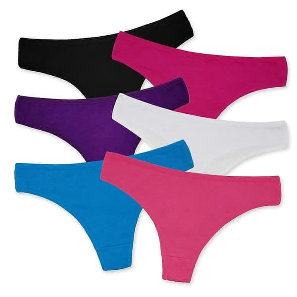 [LCS]Sexig G-String Bomull Damunderkläder G String Trosor 6 st/parti multicolor XL